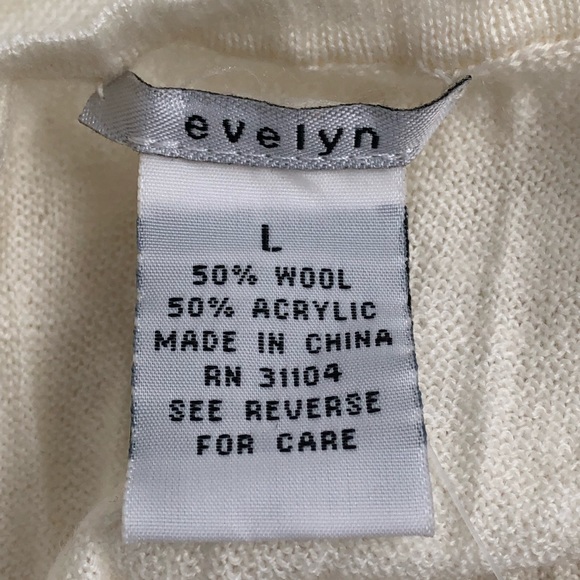 Evelyn Wool Blend Crinkle Tank in Eggshell L NWT - Picture 3 of 6